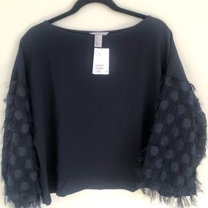 H&M Feathered Top